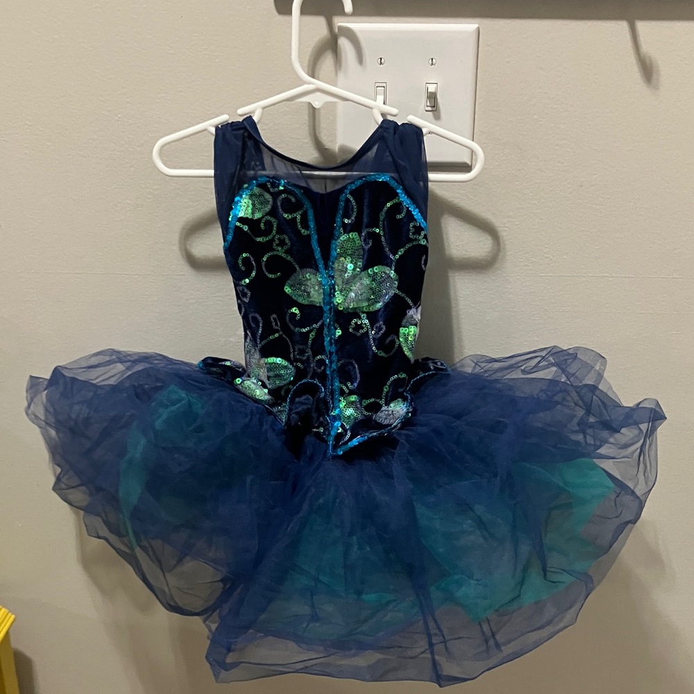Kids Blue and Green Tutu Great for Pageant!!
